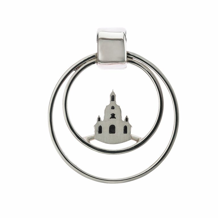 Anhänger Frauenkirche Dresden rund Schmuck, 925er Silber, Accessoire, Souvenir, Geschenk