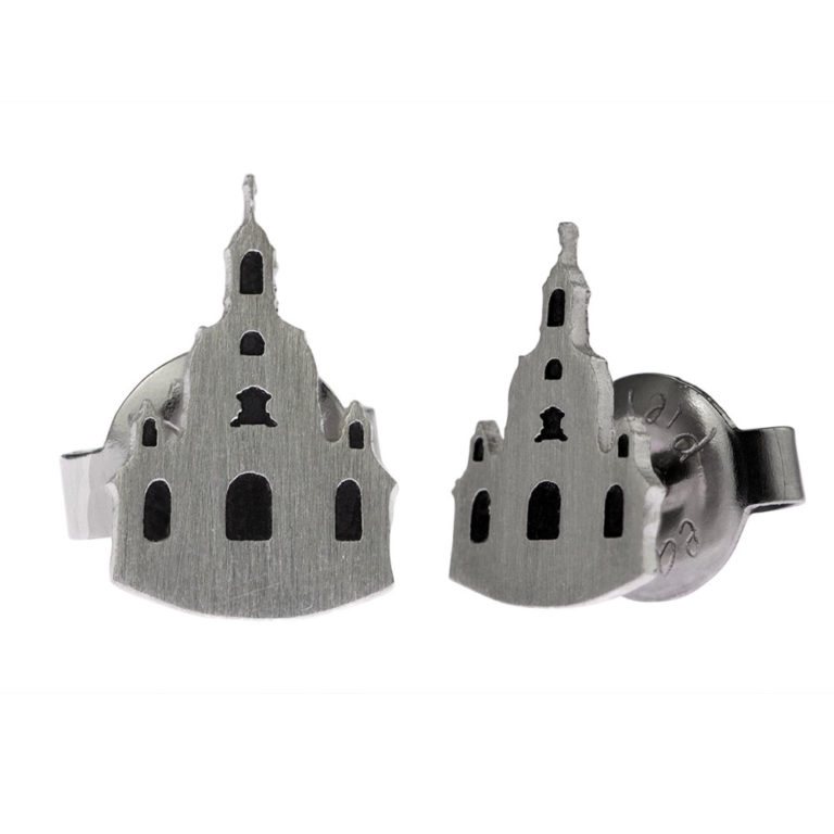 Ohrstecker Frauenkirche Dresden, Dresden-Schmuck, 925er Silber, Accessoire, Souvenir, Geschenk