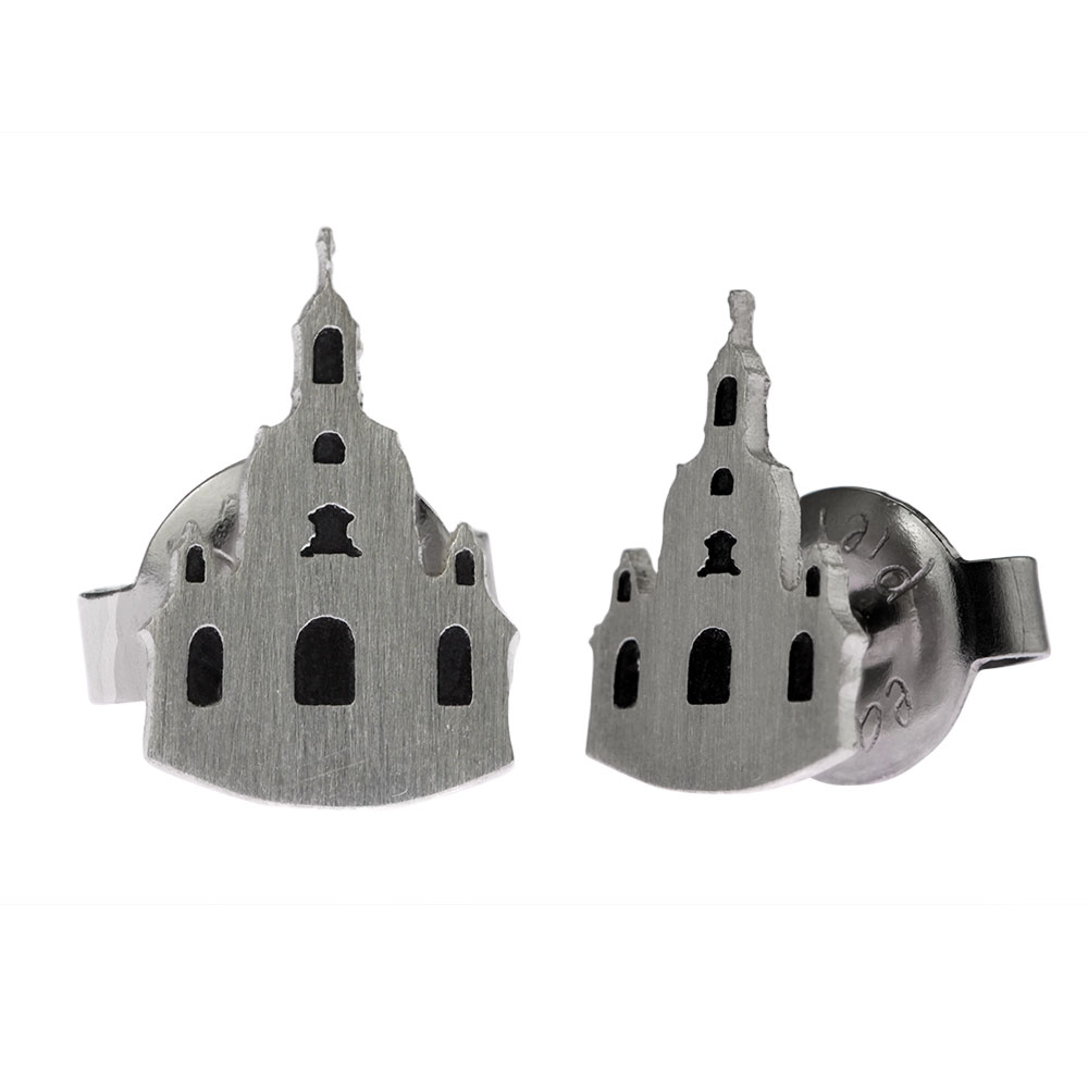 Ohrstecker Frauenkirche Dresden, Dresden-Schmuck, 925er Silber, Accessoire, Souvenir, Geschenk
