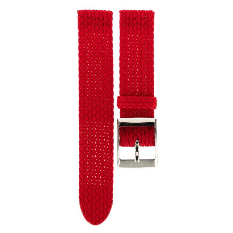 Textil-Uhrenarmband 20 mm rot