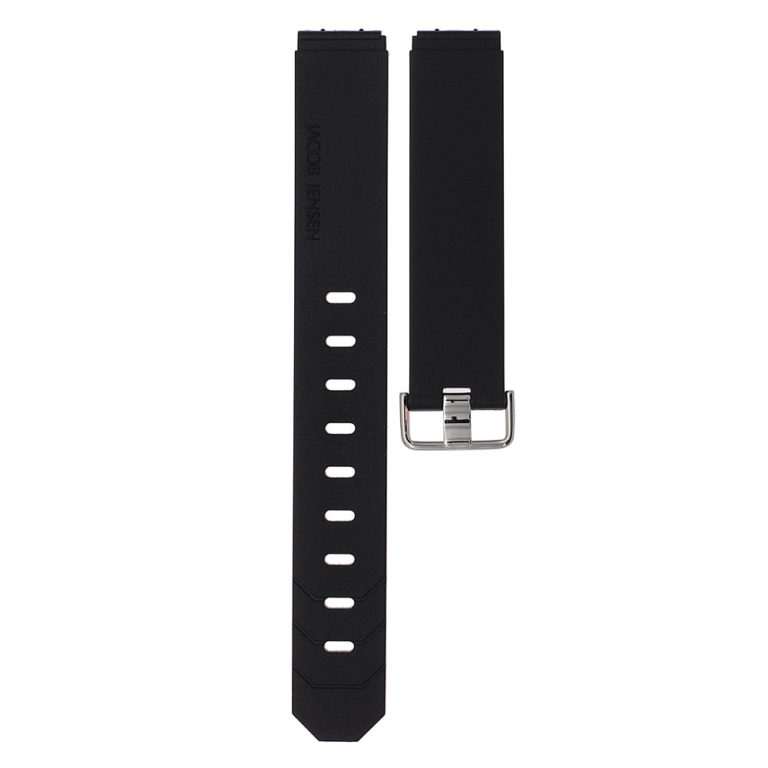 Ersatzband Gummi schwarz-matt 19 mm JACOB JENSEN