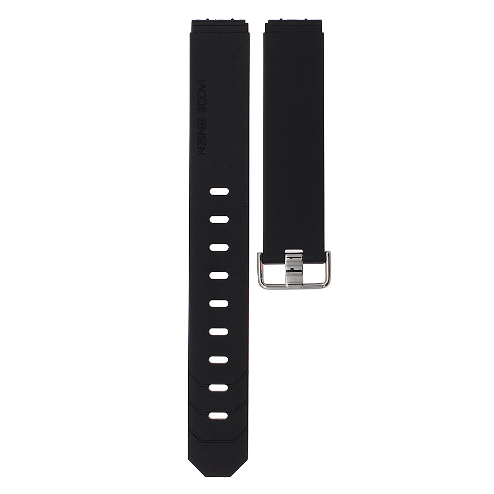 Ersatzband Gummi schwarz-matt 19 mm JACOB JENSEN