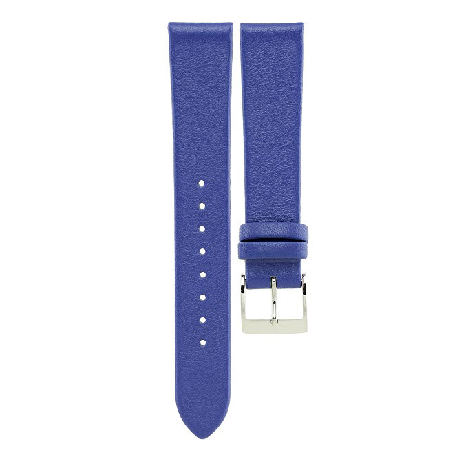Max Bill Uhrenarmband blau 17mm Leder