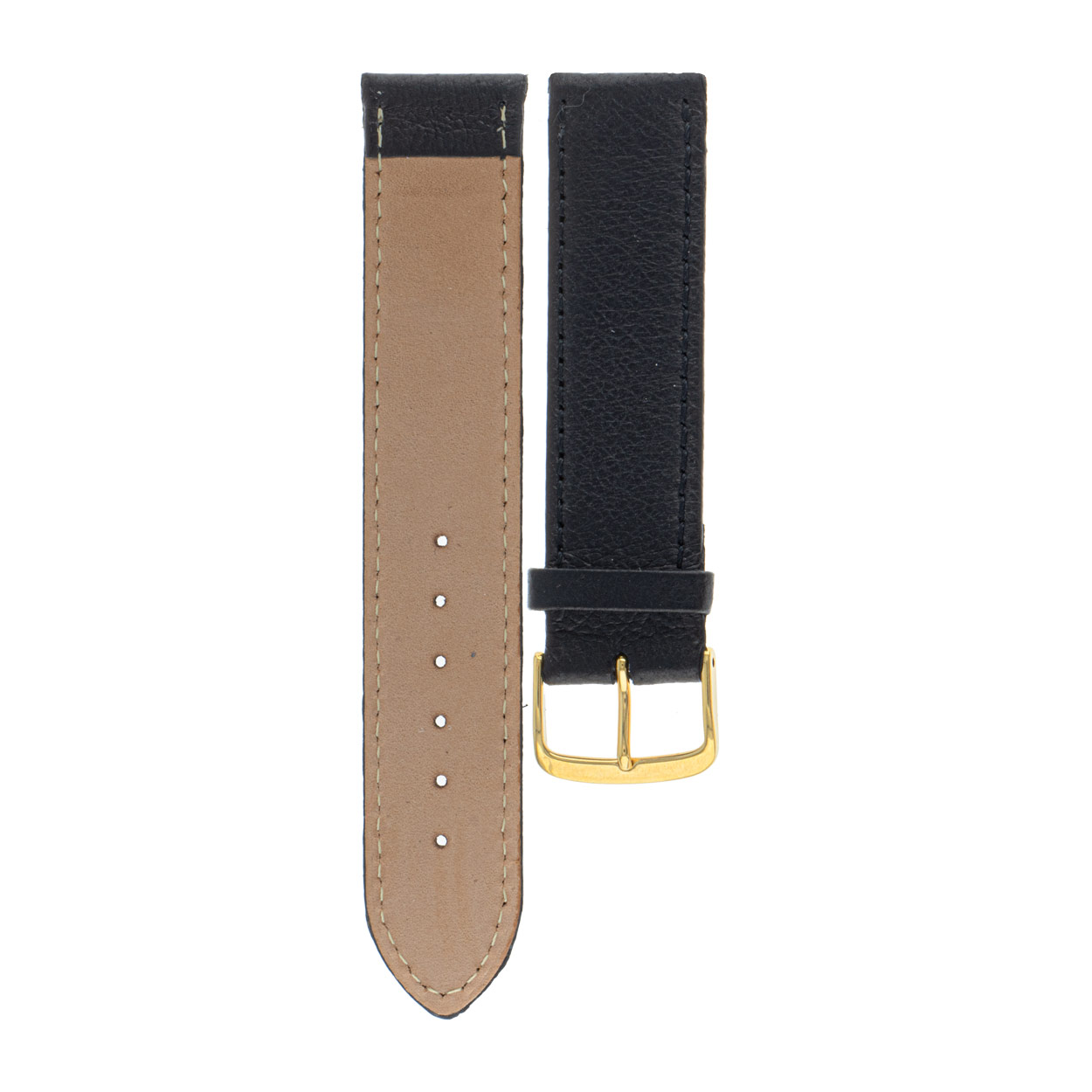 Uhrenarmband Herren schwarz | 18 mm 20 mm | Leder – Bild 5