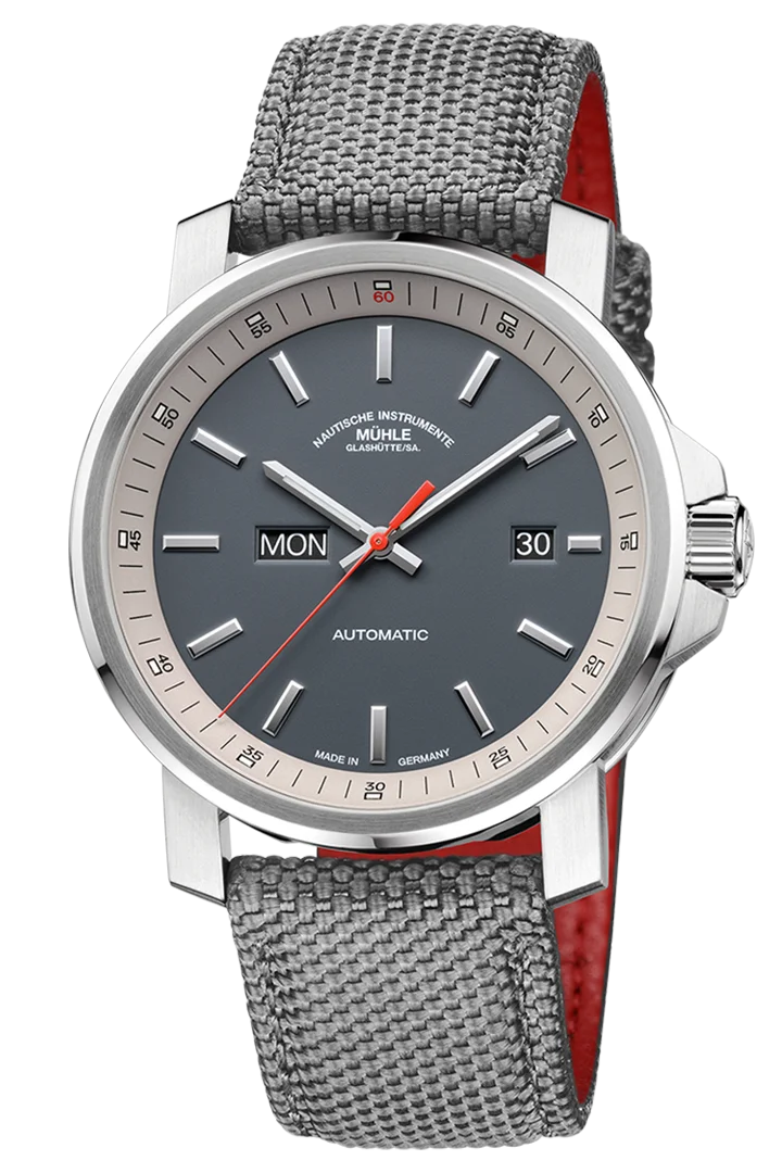 29er Big - Uhrenarmband silbergrau Faltschließe | Mühle Glashütte – Bild 11