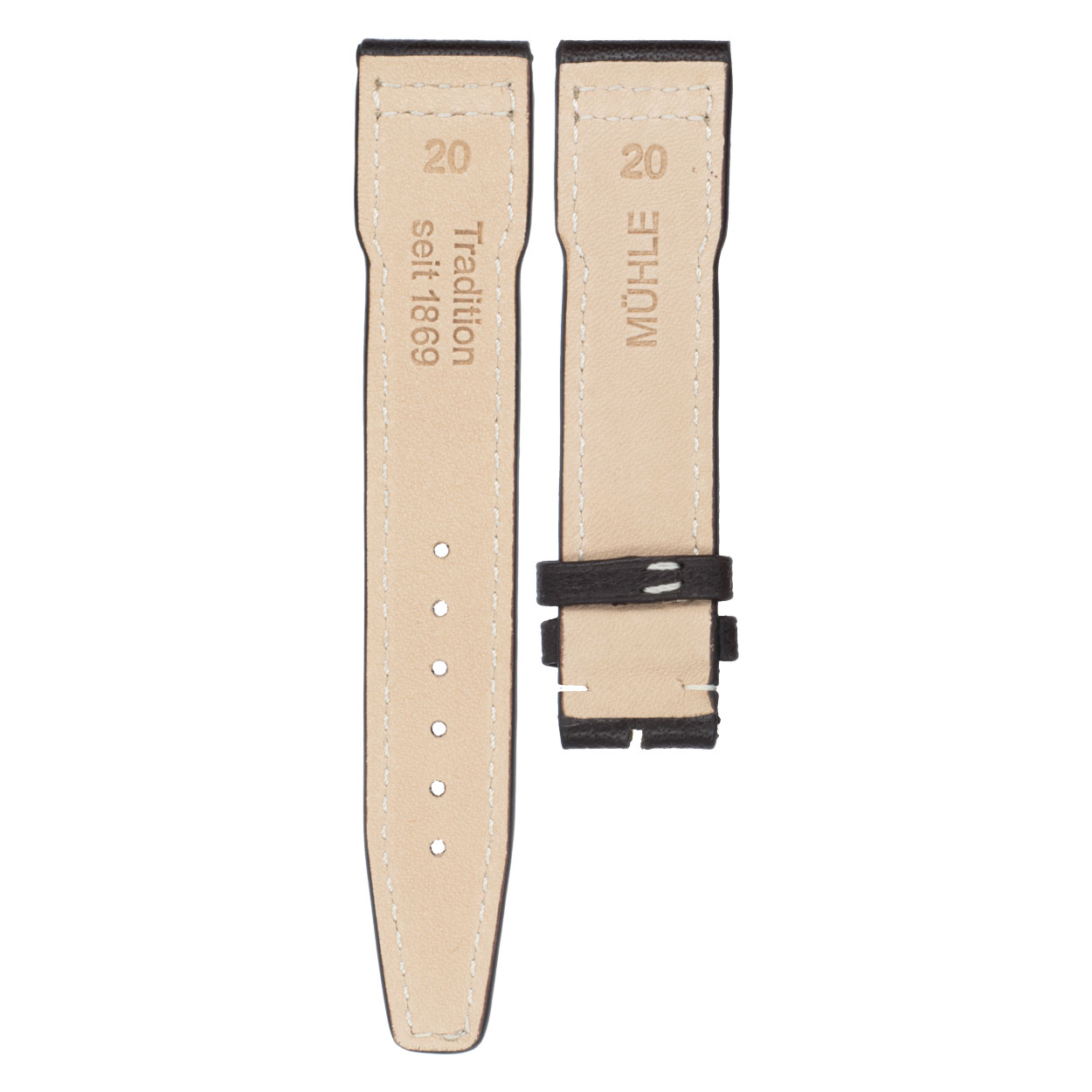 Terrasport Ersatzband Büffelleder braun 20 - 22 mm | Mühle Glashütte – Bild 4