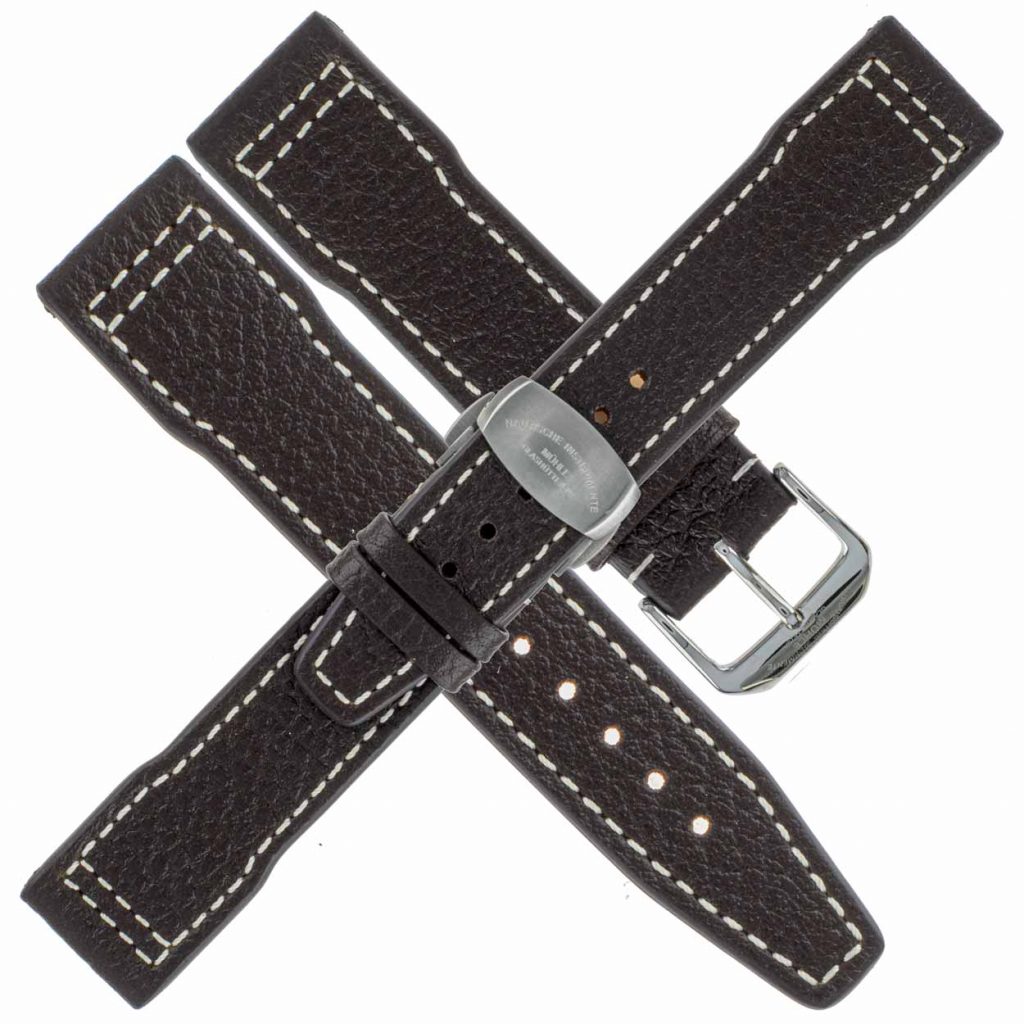 Terrasport Uhrenarmband 20 - 22 mm braun |Büffelleder