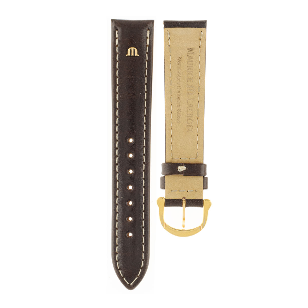 UAB Herren 18-19 mm Büffelleder dunkelbraun | Maurice Lacroix – Bild 2