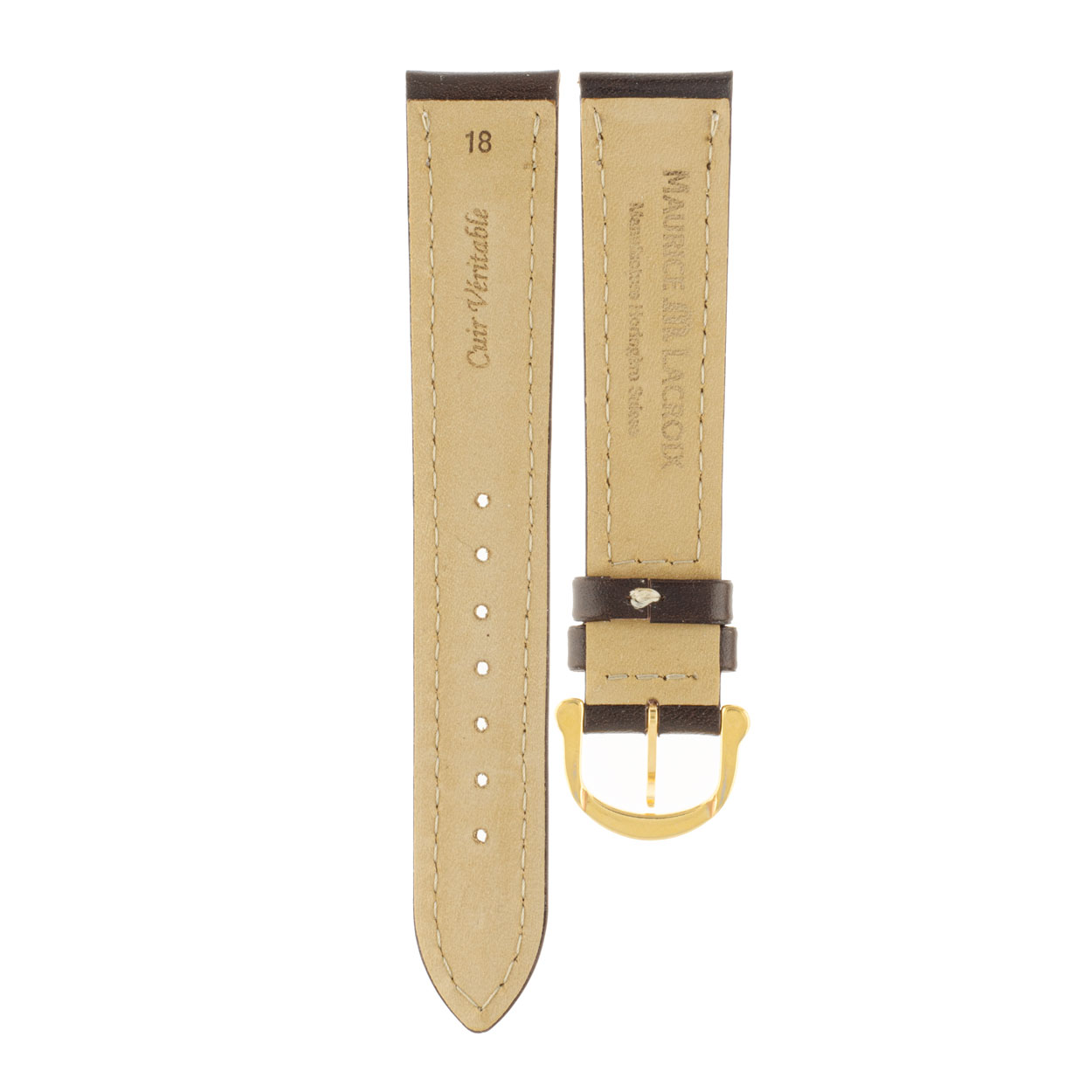 UAB Herren 18-19 mm Büffelleder dunkelbraun | Maurice Lacroix – Bild 3