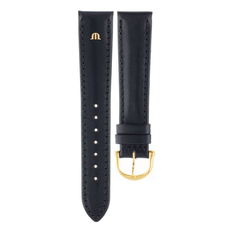 Uhrenarmband Herren schwarz Büffelleder Maurice Lacroix