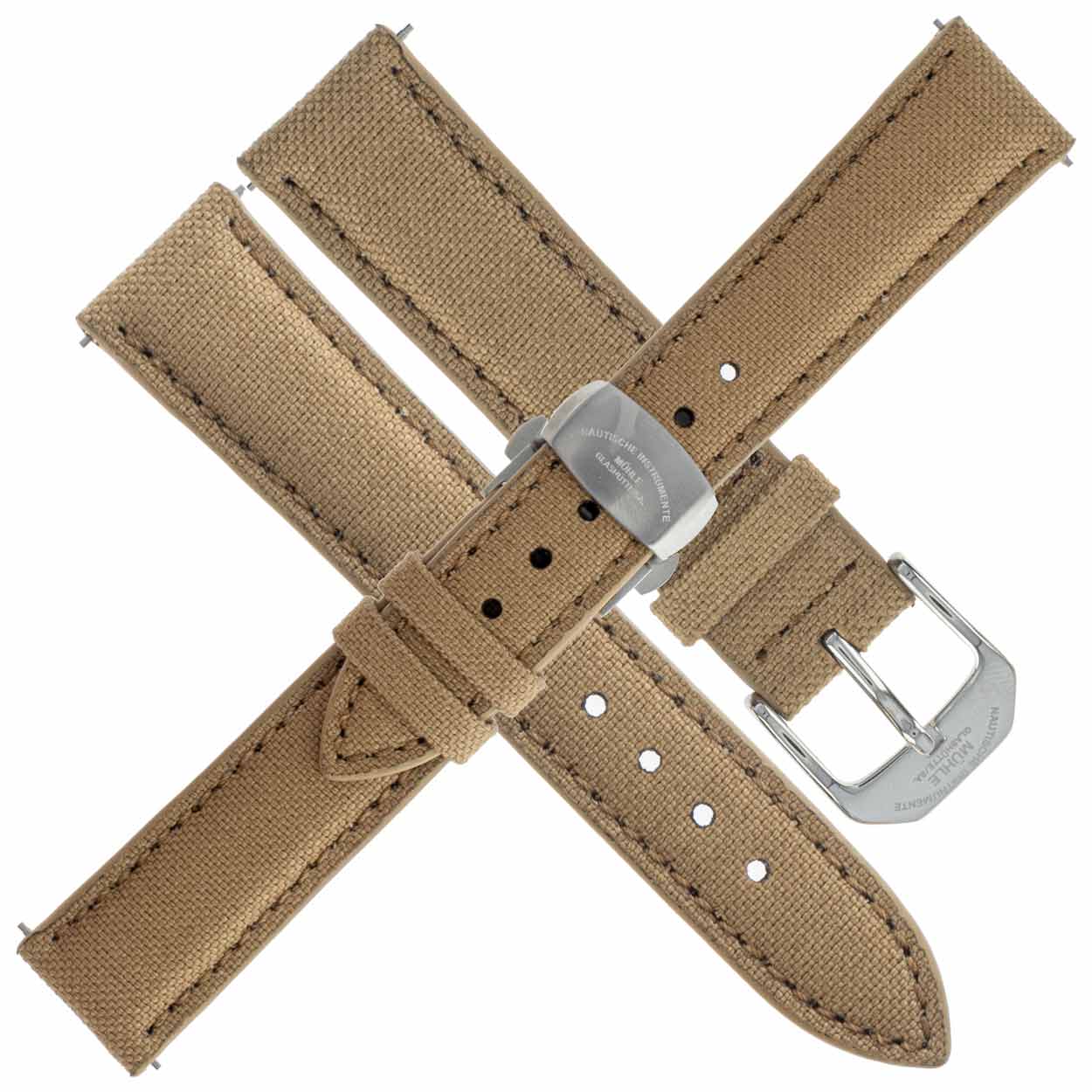 29er - Uhrenarmband Canvas beige 18 mm