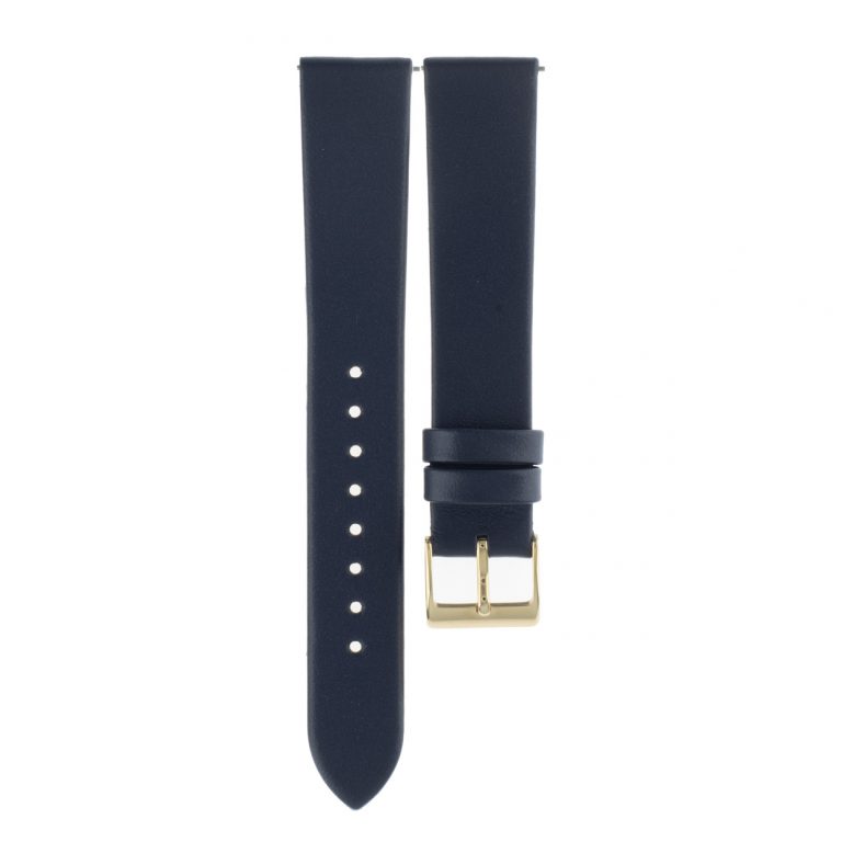 Uhrenarmband Max Bill dunkelblau | 17mm Leder Junghans