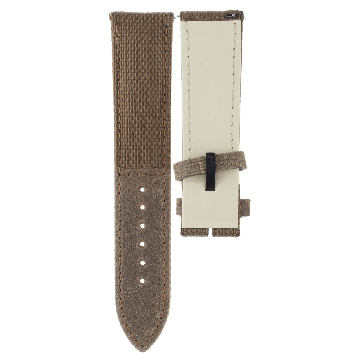 29er Big - Uhrenarmband Textil kaffeebraun 22 mm | Mühle Glashütte – Bild 3